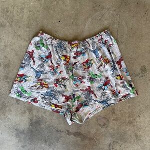 Marvel Comics Pajama Shorts/Boxers Large